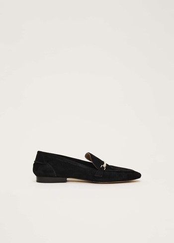 Phase Eight Smart Trim Flats Black Canada | PZASLM-782